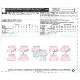 McCall Pattern Company M6918 Children's/Girls Skorts, Size CHJ