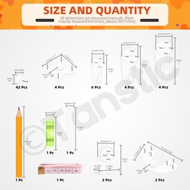 Tanstic Concrete Wall Hooks Invisible Nail Hangers Non-Trace Wall Picture Hook for Hanging Picture Artwork (68)