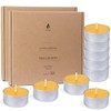 100-Pack Pure Beeswax Tealight Candles in Aluminum Cups - 4-5