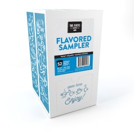 Two Rivers Coffee Flavored Coffee Pods Sampler Compatible with K Cup Brewers Including 2.0, Single Serve Variety Pack, Assorted, 52 Count
