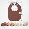 Bearmoss Muslin Baby Drooling Bibs 8 Pack, 100% Cotton Square