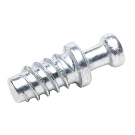 20 Pack Screw-in Dowel Furniture Connector, Zinc, 11/32" (9mm) Length for 3/16" (5mm) Hole, R014Z