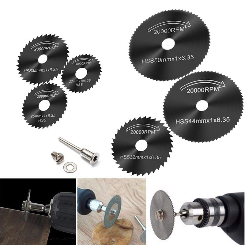 6pcs 1/8" HSS High Speed Steel Circular Saw Blades for