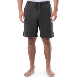 Fruit of the Loom Men's Sleep Pajama Pants and Shorts, 4-Pack, Black/Charcoal/Black/Charcoal, M