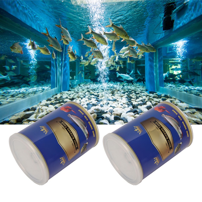 2 Cans Arowana Fish Food Natural Ingredients High Protein Fish