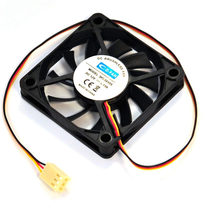 Rhombutech® Set of 2 whisper-quiet fans, 60 x 60 x