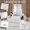 Polpcygne Makeup Organizer with Square Mirror, Vanity Organizer with Drawers