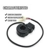 UOIENRT 7/8"22MM Handlebar Switch, Black Handlebar Switch Horn, Plastic Electronic