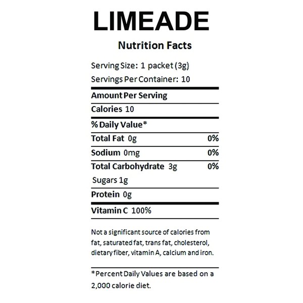True Lime LIMEADE (Pack of 4) 10ct each box. True Lemon | True Citrus