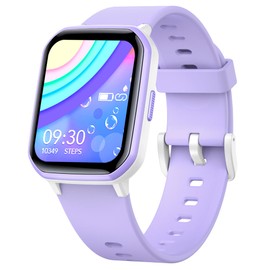 Kids Smart Watch for Girls,IP68 Waterproof Kids Fitness Tracker Watch with 1.5 Inch DIY Face,Heart Rate Sleep Monitor,19 Sport Modes,Calories Counter,Alarm Clock,Great Gifts for Children 6+ (Purple)