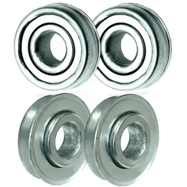 Roller Ball Bearings ID 12mm x OD 35mm x Width 8mm Roller Bearing Steel Wheel Bearings for Wheelbarrow or Cart Hand Truck - 4 Pack