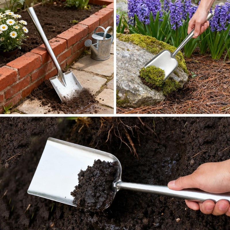 Stainless Steel Fireplace Shovel -Gardening Shovel