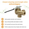 1/4" Carpet Cleaning Wand Angle Valve，Brass Angled Flow Control Valve