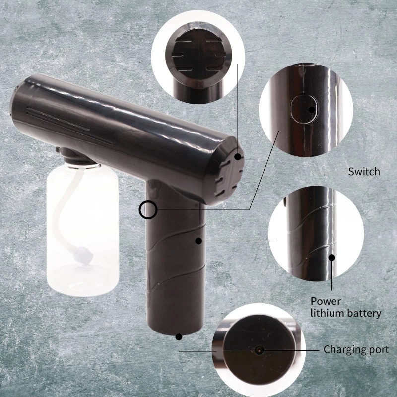 3T GROUP Portable Touchless Sanitizing Spray Gun with LED Light