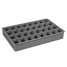 Durham 124-95-32-IND Large, Polypropylene, 32 Compartment Insert, Gray