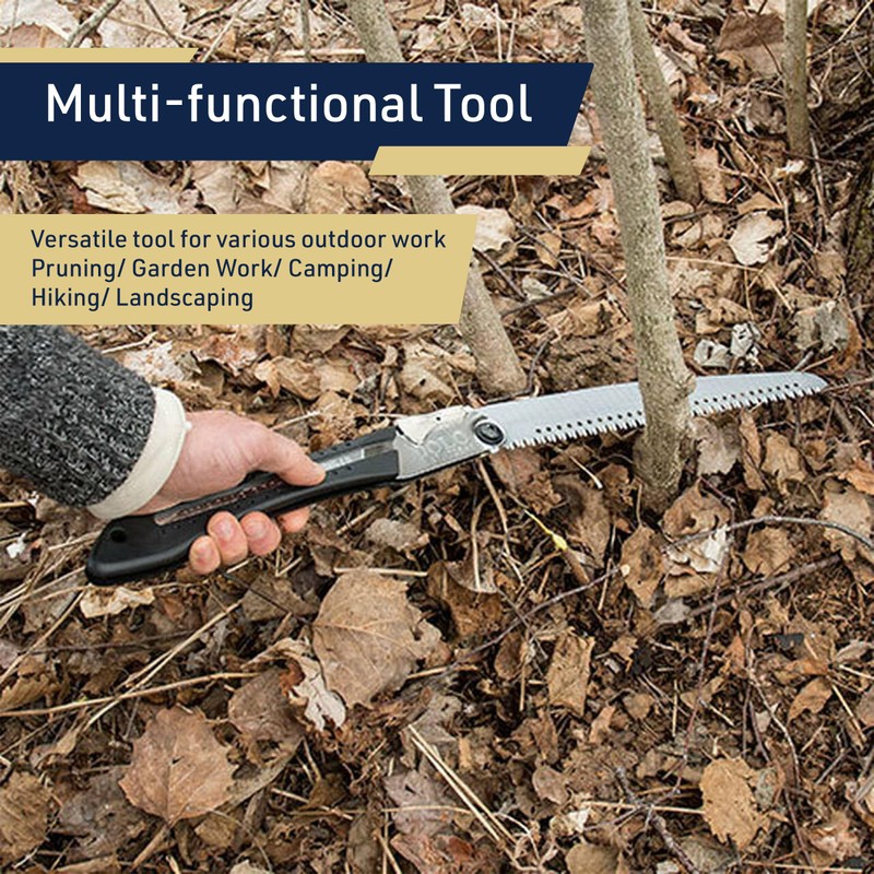 Folding Hand Saw for Wood Cutting, Camping, or Landscaping -
