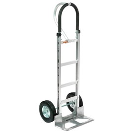 Global Industrial Aluminum Hand Truck Loop Handle, Semi-Pneumatic Wheels