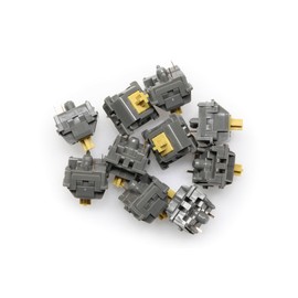 KPREPUBLIC MMD POM HT Tactile Switch 5pin RGB SMD 63.5g New Ver Switch for Mechanical Keyboard 60m All Pom Non Factory Lubed Long Spring (MMD HT Switch x70)