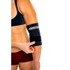 Nevin Sports Med Contoured Elbow Support w/Adjustable Strap (Black, Medium)