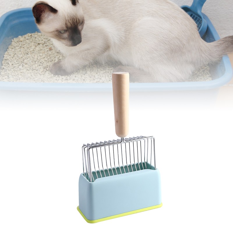 Cat Litter Scoop Kitty Metal Scooper with Deep Shovel Long