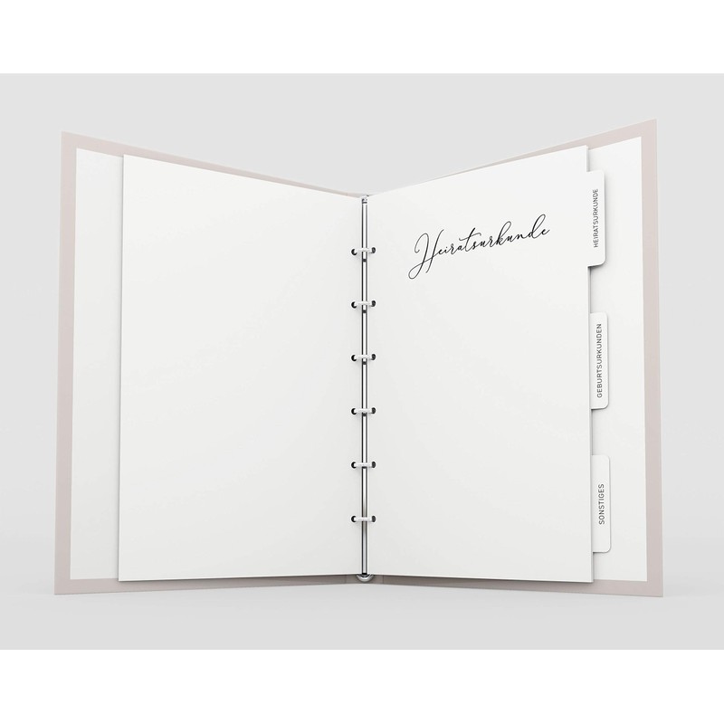 DeinWeddingshop Family Register, Deluxe Series, Hard Cover, 16 x 21