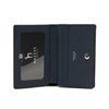 Hazzys (광주신세계)HAZZYS ACC 블랙 가죽 퍼피로고 라인배색 2단 카드지갑 HJHO5E457BK