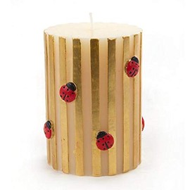 MACKENZIE-CHILDS Ladybug Pillar Candle - 4''