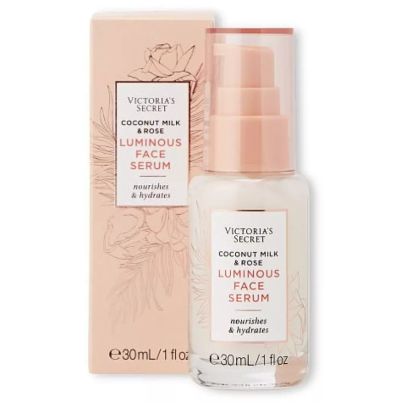 Victorias Secret Coconut Milk & Rose Luminous Face Serum, 1fl