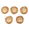 5Pcs Mini Sombrero Straw Hats 3.7in Diameter Retro Simple Style