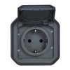 LEGRAND, Plexo New 069799L Surface-Mounted Socket Schuko Standard with Hinged