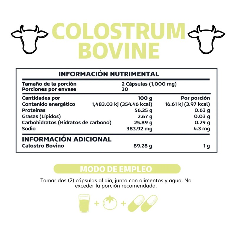 Beyond Vitamins Calostro Bovino Grass Fed De Libre Pastoreo 1000
