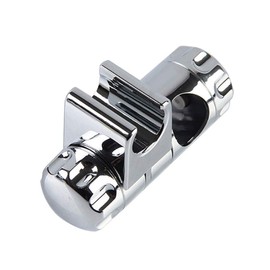 Shower Head Holder, 1PCS Adjustable ABS Replacement Hand Shower Bracket Shower Rail Head Slider Clamp Holder Bracket, Chrome Plated(25mm)