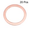 sourcing map 20Pcs 22mm x 28mm x 1.5mm Copper Flat