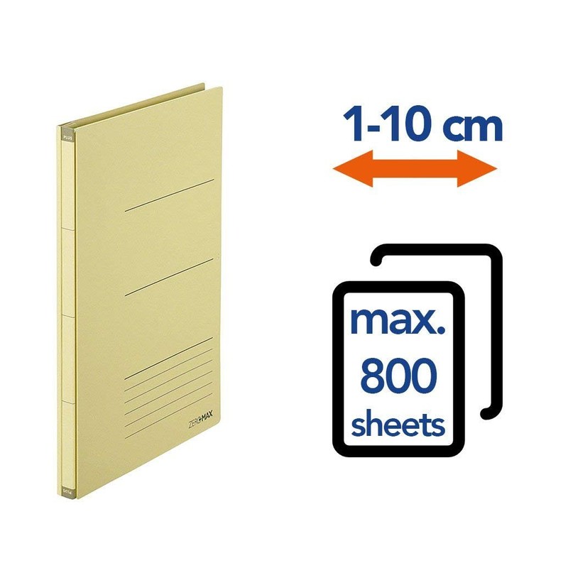 PLUS Japan, Zero Max Expandable File in Beige, 1er Pack