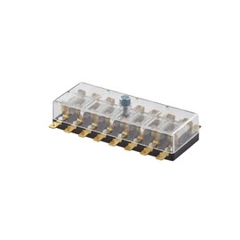 HELLA 8JD 002 290-141 Fuse Box - 8-pin connector - 8A - Crystal clear - Plug: Blade Terminal