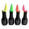 Gelish Polish 15 Ml Colección Neón 4 Pz Fosforecentes