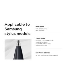 Metal Tips for Galaxy Tab S7 | S7+ | S7 FE | S8 | S8 Ultra | S9 | S9 Ultra | S9+ | S9 FE Stylus Pen - Durable Titanium Alloy Metal Replacement Pen Nibs, with 4096 Pressure Sensitivity (2PCS/Metal)