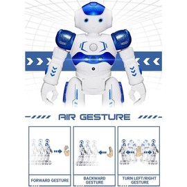 KingsDragon RC Robot Toys for Kids, Gesture & Sensing Programmable Remote Control Smart Robot for Age 3 4 5 6 7 8 Year Old Boys Girls Birthday Gift Present - Color: Pink