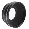 Optical Glass 0.45x WideAngle Black Additional Lens for 49mm Camera