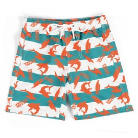 Boys Swimming Trunks Kids Beach Shorts with Mesh Lining 11-12 Years Toddler Printed Shorts Quick Dry Board Shorts Orange