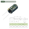 YOKIVE 10pcs Aluminum Electrolytic Capacitors Radial Lead High Frequency Low