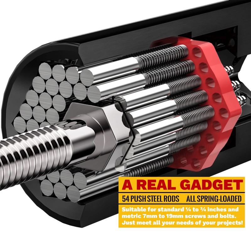 MANWALD Universal Socket Tool, Super Socket Unscrew Any Bolt, Adjustable