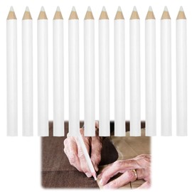 12PCS White Tailors Chalk Pencils for Fabric Marking,Fabric Markers for Sewing,Fabr/ic Markers and Chalk Pens Set,Washable Marking Pencils for DIY Crafts and Art,Sewing Accessories for Dressmaking