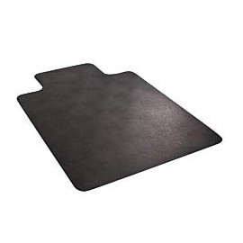 Deflecto EconoMat Chair Mat, Non-Studded for Hard Floors, Straight Edge, 36" x 48", Black (CM21112BLKCOM)