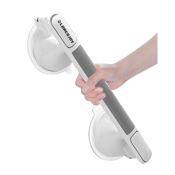 LORESJOY Bath Handle Bars, Shower Handle, No Drilling, Max 120