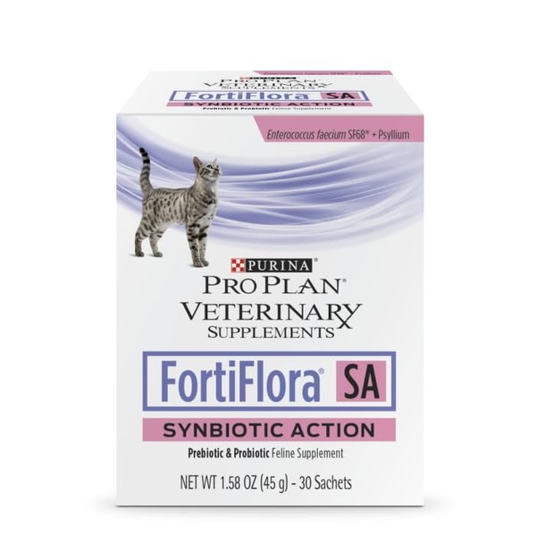Purina FortiFlora SA Synbiotic Action Feline Probiotic Supplement 1 box (30 sachets)