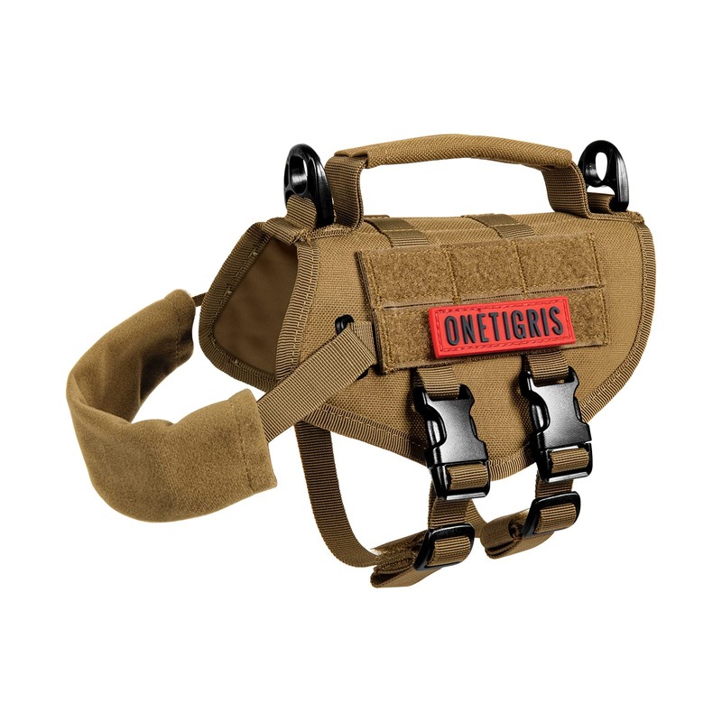 Tactical Dog Harness, Milltary Dog Vest with Durable Vertical Handle