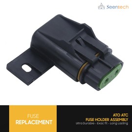 Seentech Waterproof ATO ATC Fuse Holder Kit – 12V 30A Inline Blade Fuse Socket with Terminals, Weatherproof Automotive Marine Electrical Connector (Pack of 6)