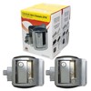CPG 2 Chrome RV Entry Door Locks Keyed Alike RV Paddle Door Lock Camper