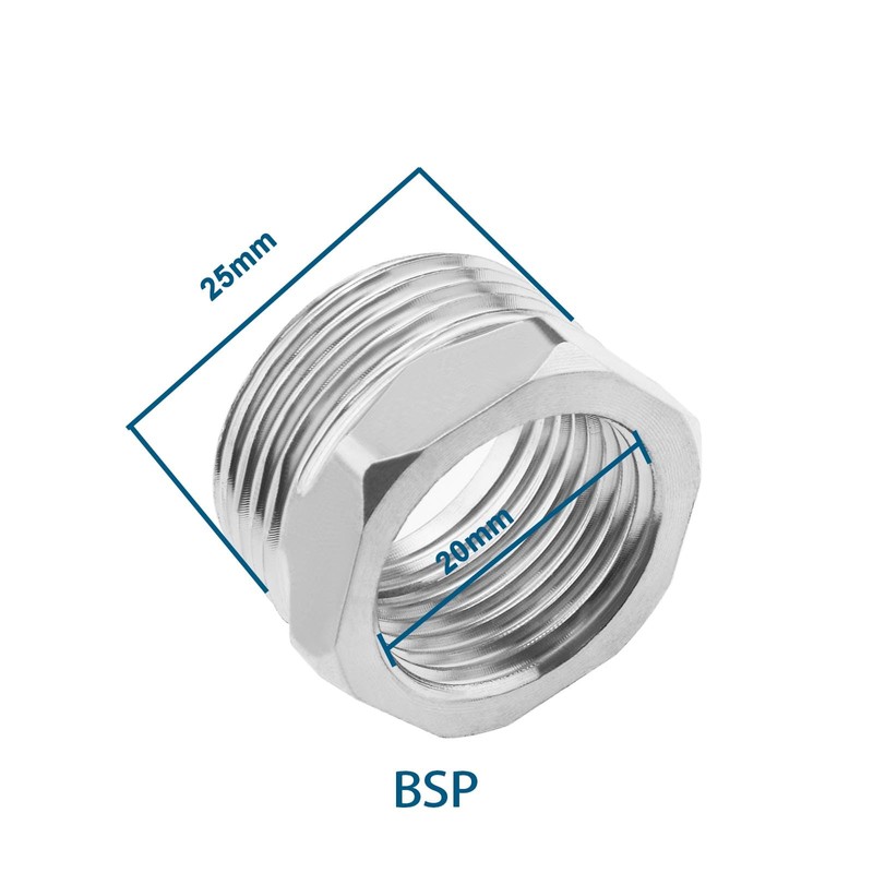 Micro Traders 4Pcs 3/4 Male to 1/2 Female BSP Connector